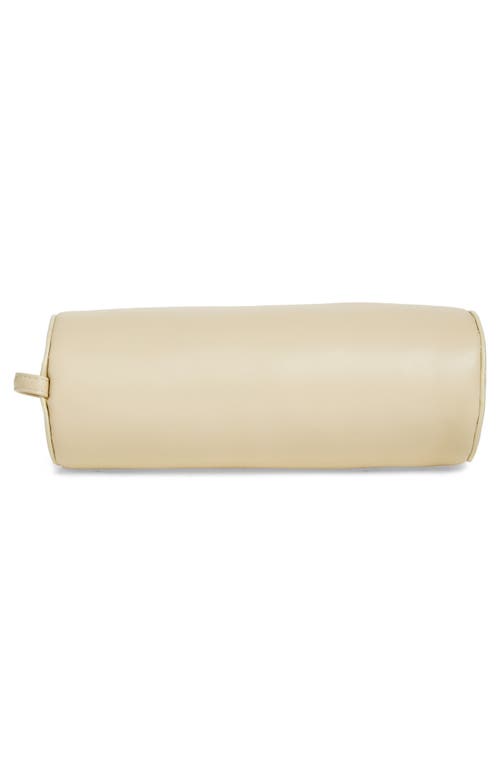 Reformation Simona Suede Cylinder Shoulder Bag In Cream Puff Leather