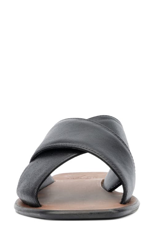 Aquatalia Britt Water Repellent Slide Sandal In Black