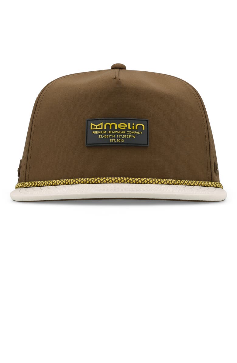 Melin Coronado Hydro Performance Snapback Hat, Alternate, color, Yellow Jacket