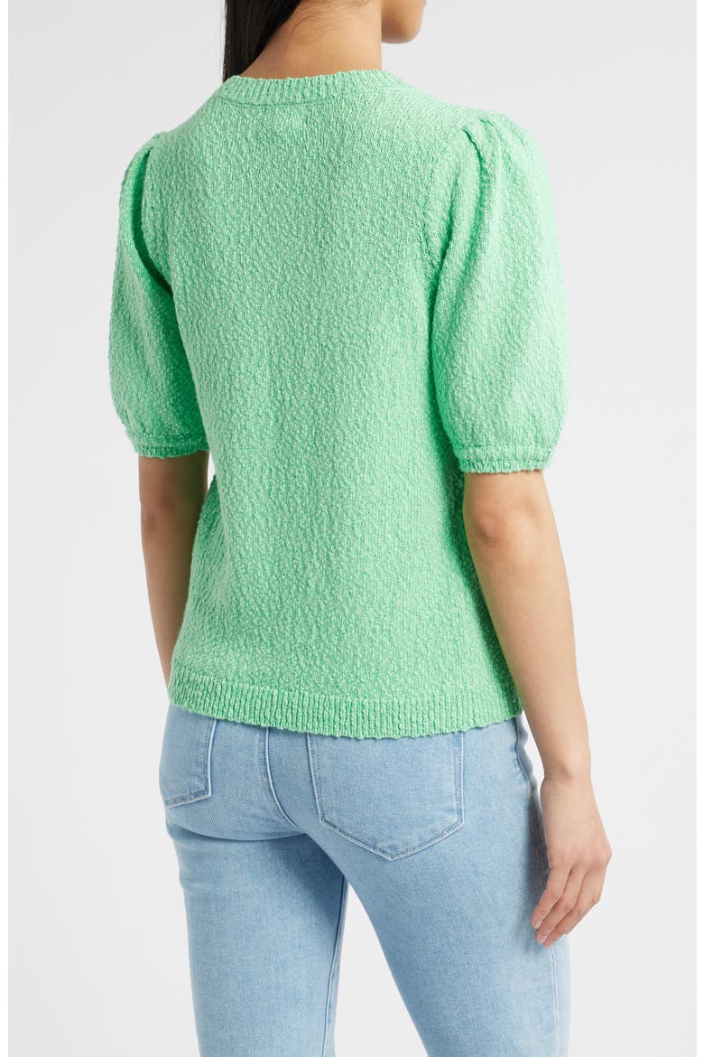 Novelty Short Sleeve Cotton Sweater, Alternate, color, GREEN CELTIC