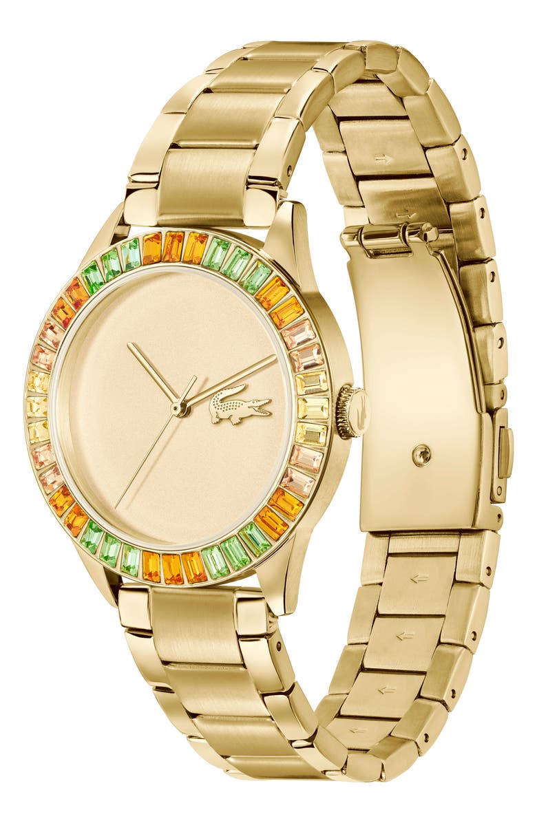 Lacoste Ladycroc Bracelet Watch, 36.5mm, Alternate, color, Yellow Gold