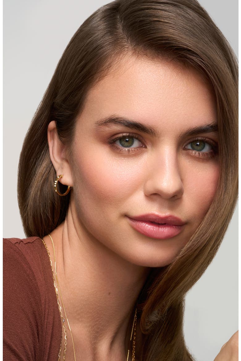Cleo Diamond Hoop Earrings, Alternate, color, 18K YELLOW GOLD