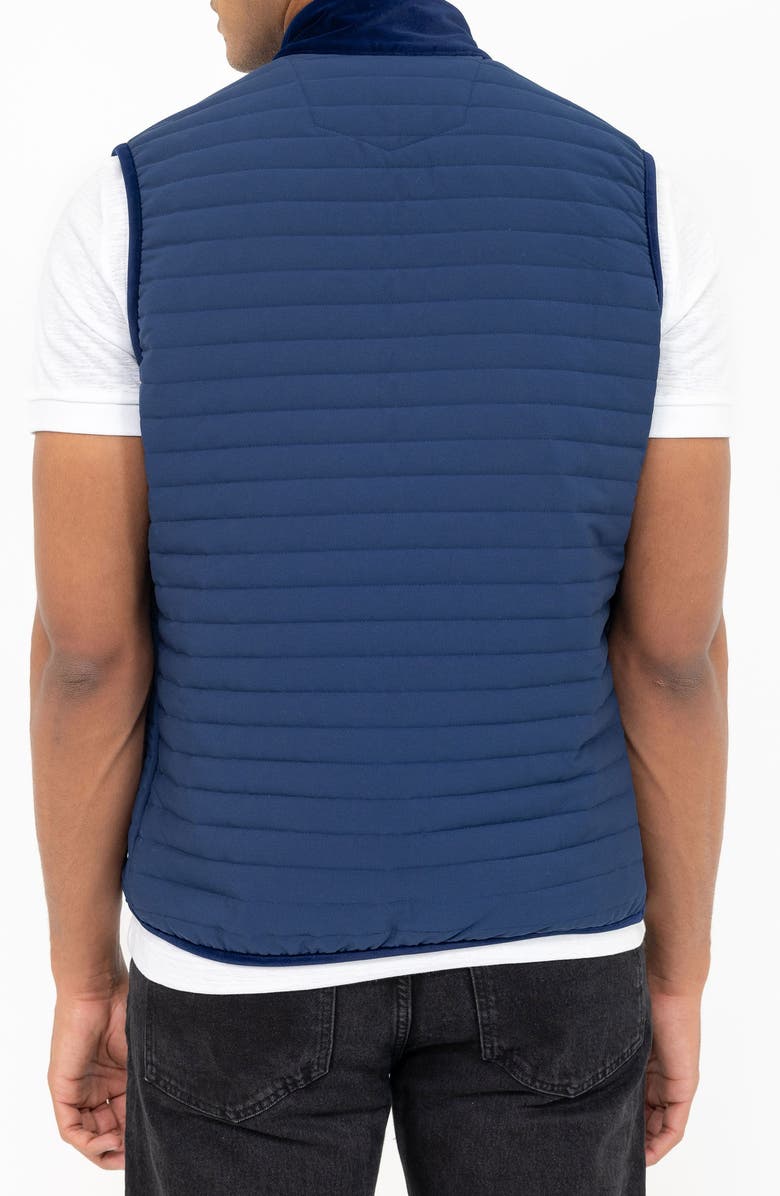 PINO BY PINOPORTE Channel Quilt Zip Vest, Alternate, color, Navy