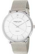 Kenneth Cole New York KENNETH COLE Men's 3-Hand Diamond Mesh Strap Watch, 45mm