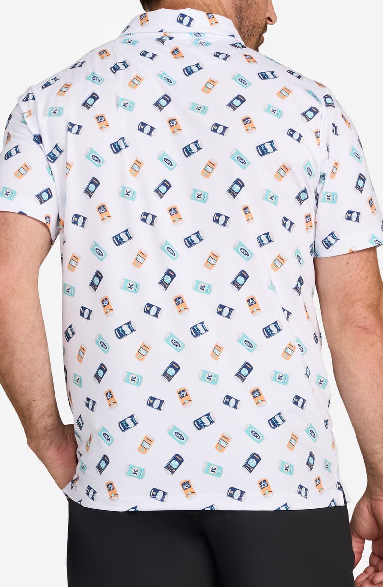 Bad Birdie Core Crushable Can Print Performance Golf Polo, Alternate, color, Crushable