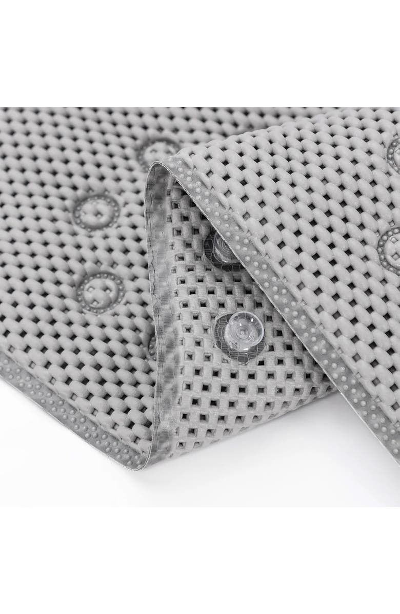 J AND V TEXTILES Nonskid Double Foam Bath Mat, Alternate, color, Gray