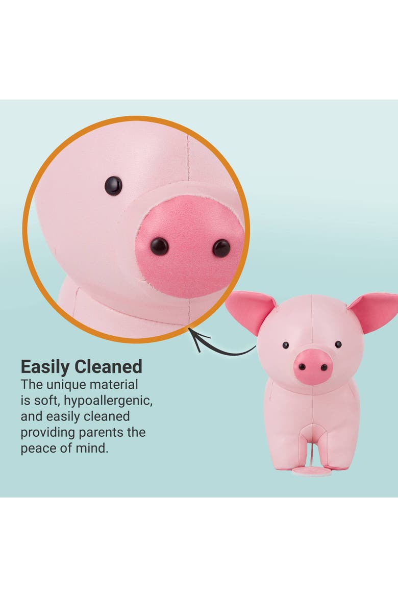 Musical Animals - Pig, Plush Baby Music Box, Nursery Toy, Alternate, color, Pink