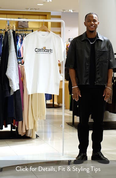 Carhartt Work In Progress Label Script Organic Cotton Graphic T-Shirt ...