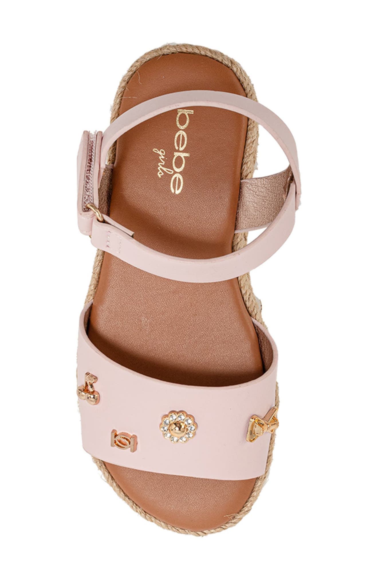 bebe Fleur Sandal, Alternate, color, Blush