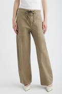 FRAME The Gallery Drawstring Waist Cotton Utility Pants