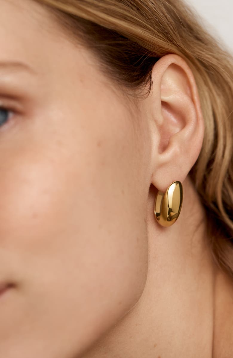 Monica Vinader Nura Reef Large Hoop Earrings, Alternate, color, 18Ct Gold Vermeil