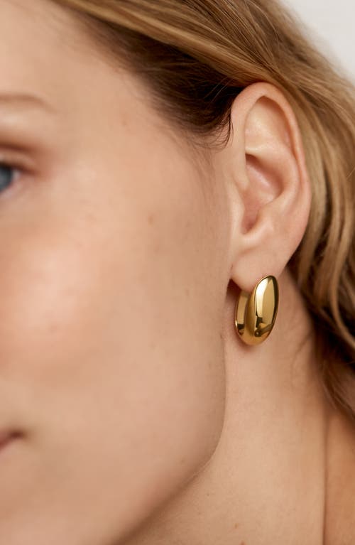 Monica Vinader Nura Reef Large Hoop Earrings In Gold