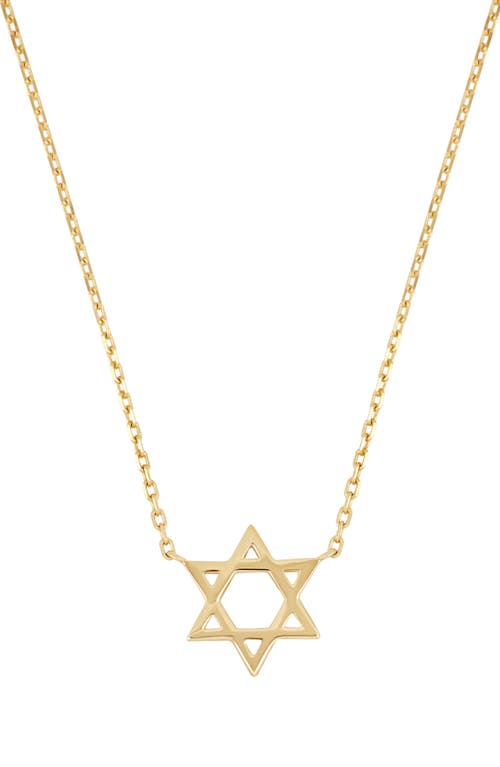 Bony Levy 14k Gold Star Of David Pendant Necklace