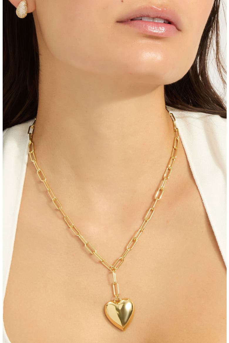 Heart Pendant Necklace, Alternate, color, GOLD