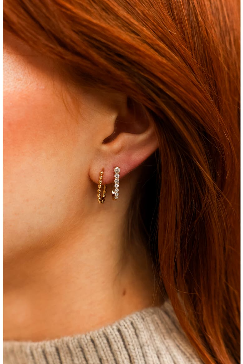 Poppy Rae U-Hoop Earrings, Alternate, color, YELLOW GOLD