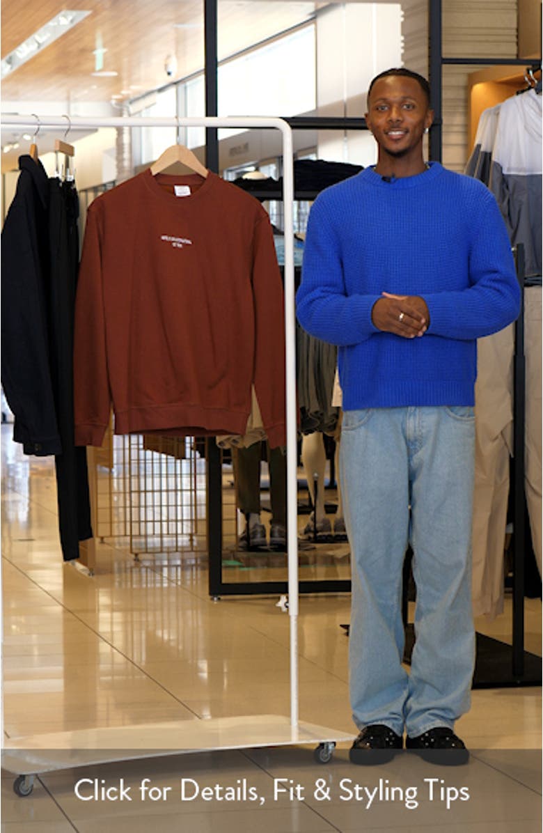 Hotel Embroidered Sweatshirt, sales video thumbnail