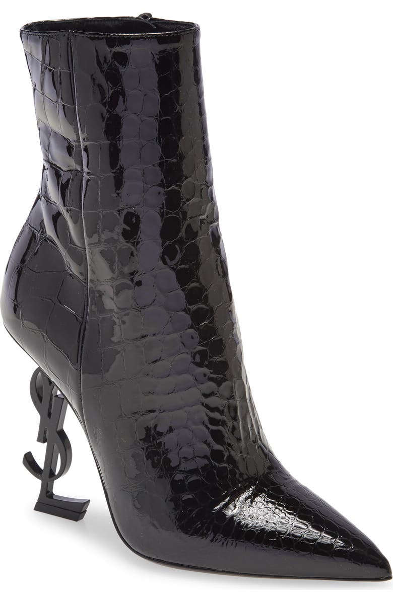 Saint Laurent Opyum YSL Pointed Toe Bootie, Main, color,