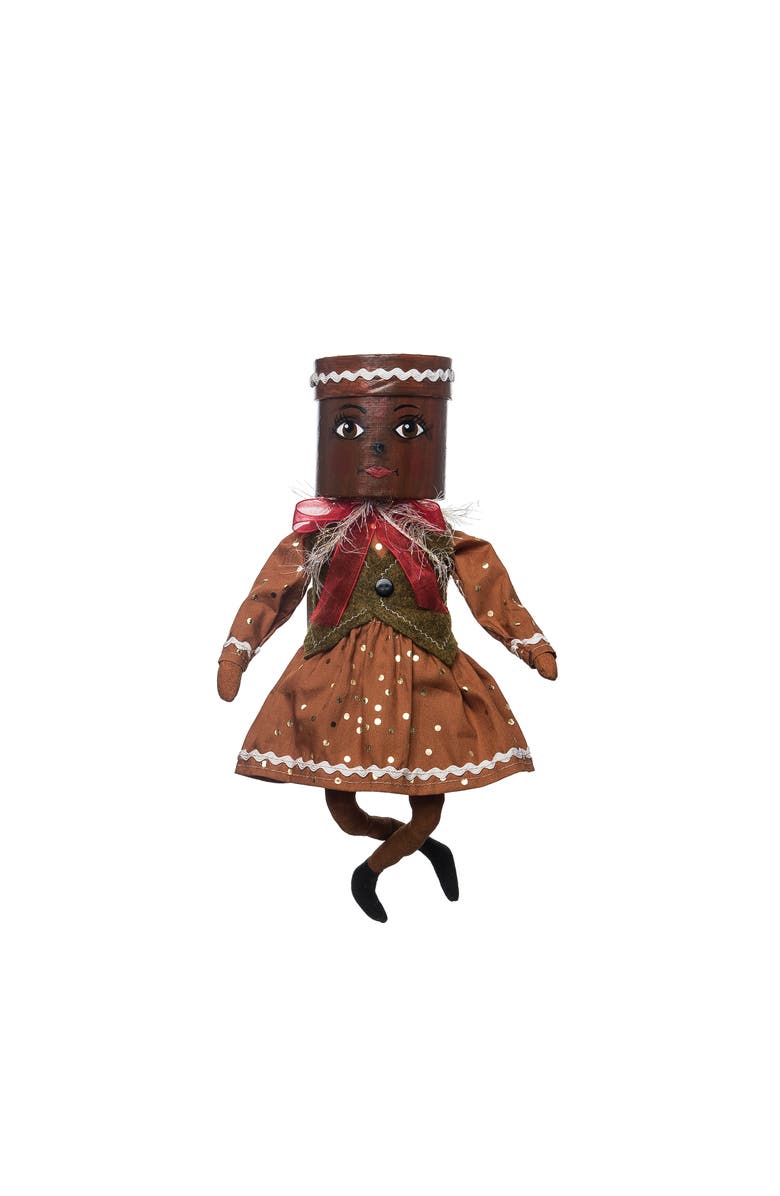 Gallerie II Gretta Gingerbread Doll, Main, color, Red