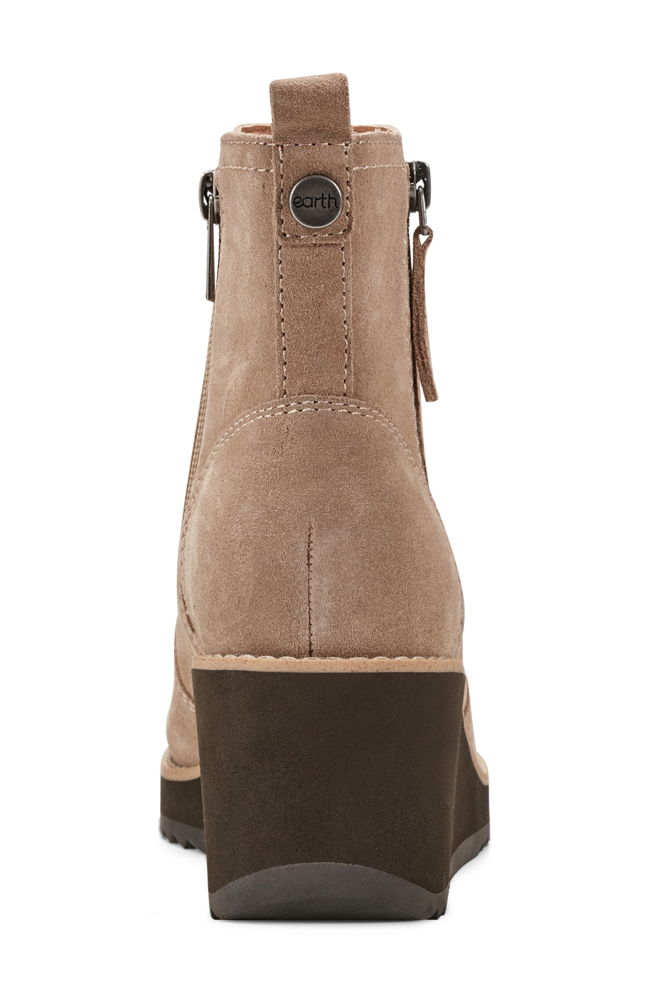 Earth<sup>®</sup> Cinto Platform Wedge Bootie, Alternate, color, Beige Suede