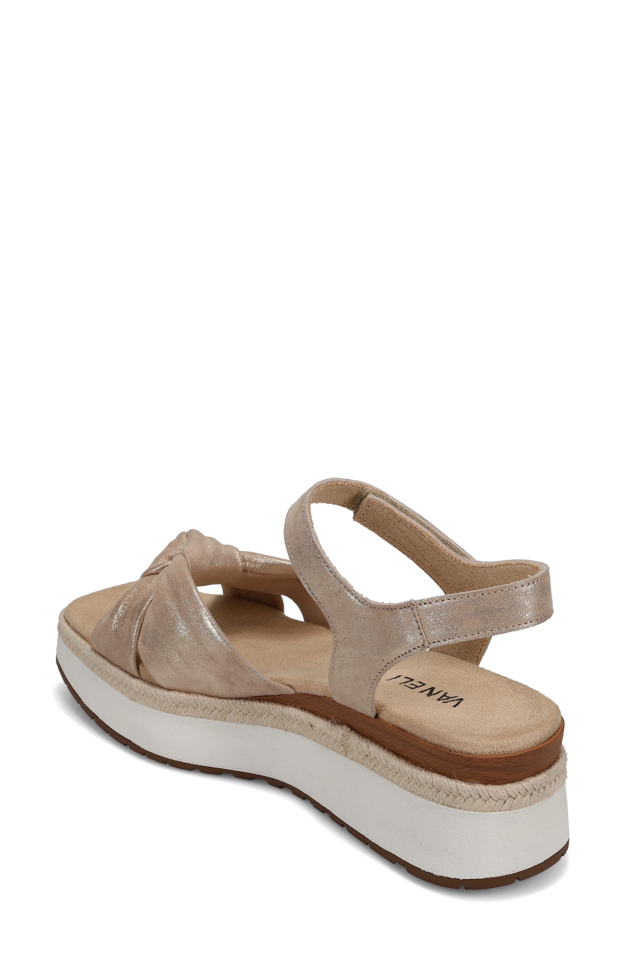 VANELi Ekon Ankle Strap Platform Sandal, Alternate, color, Champagne