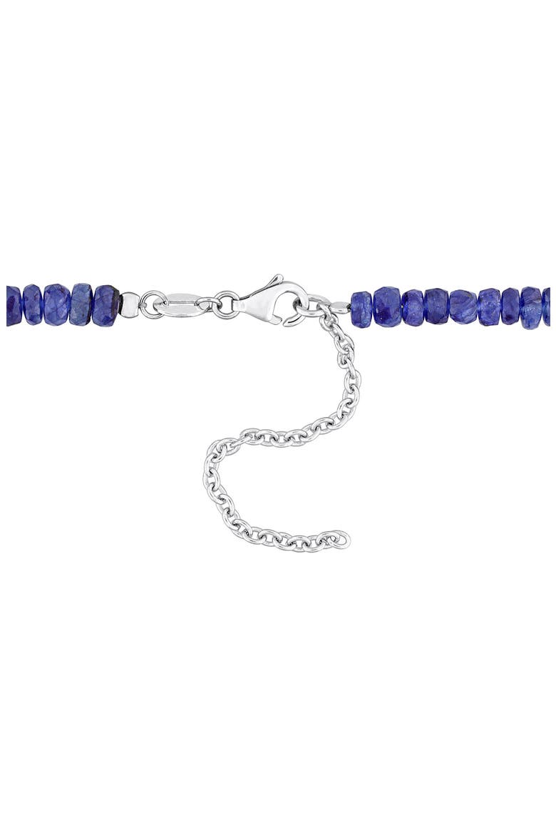 Blue Sapphire Beaded Earrings, Bracelet & Necklace Set, Alternate, color, BLUE