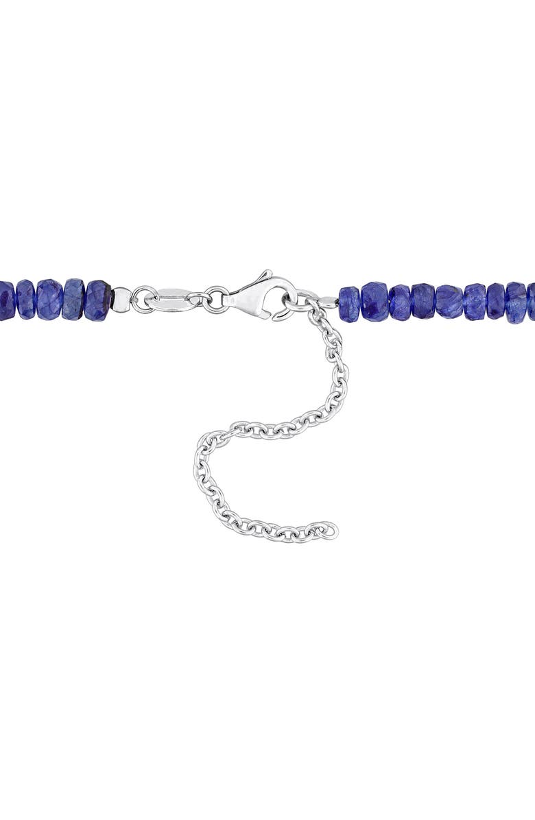 DELMAR Blue Sapphire Beaded Earrings, Bracelet & Necklace Set, Alternate, color, Blue