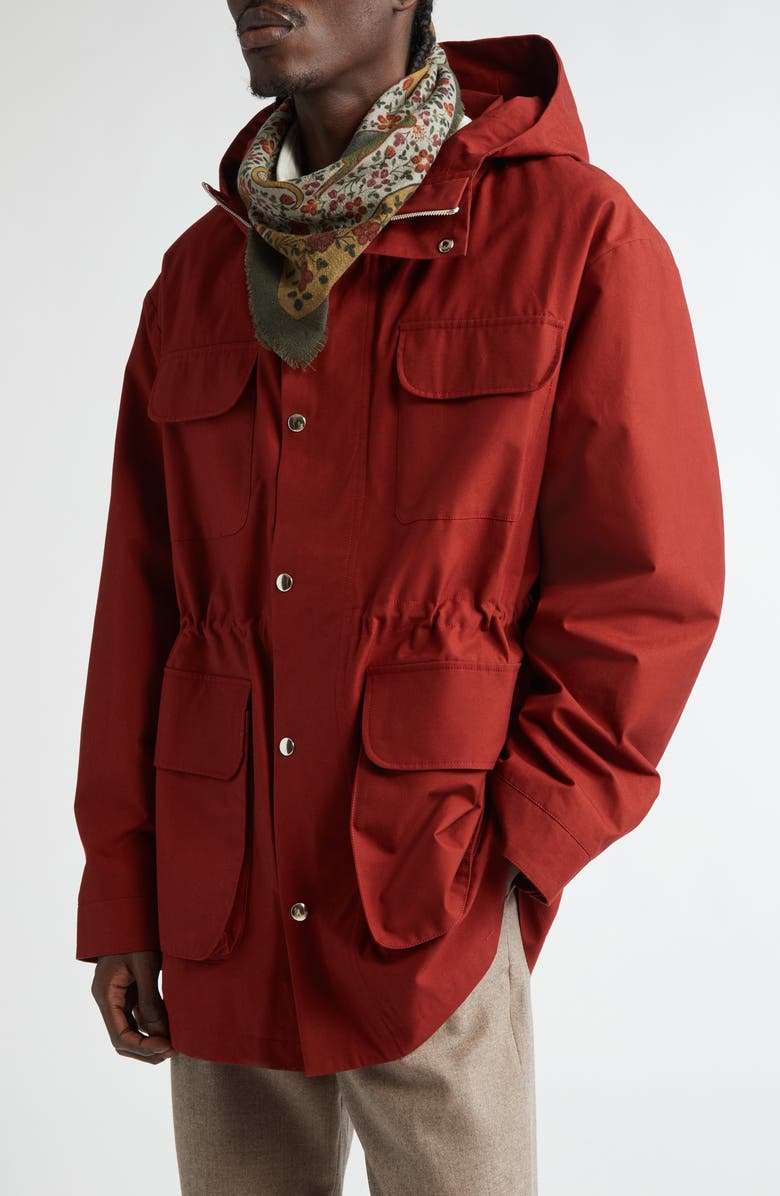 De Bonne Facture Print Wool Square Scarf, Main, color, 