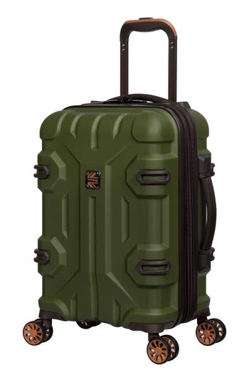 Britbag Shielding 21-inch Hardside Spinner Carry-on Luggage In Khaki