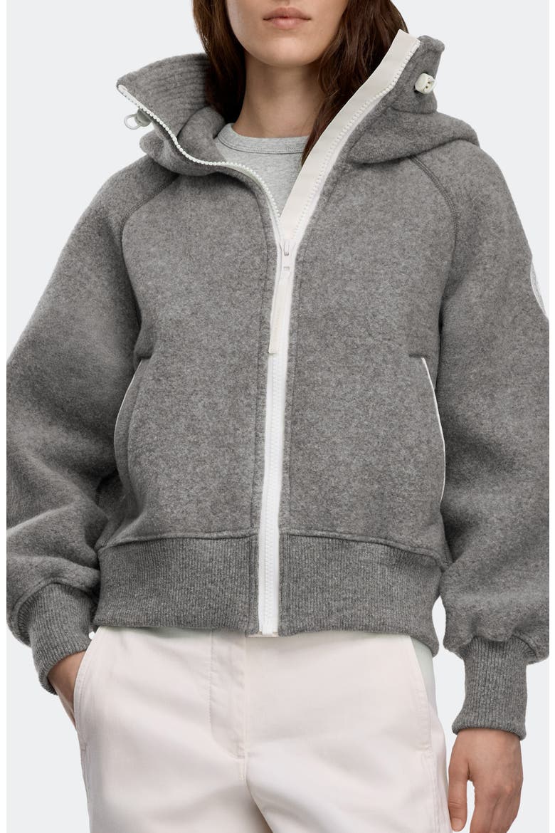 Chilliwack Kind Fleece Bomber, Main, color, GREIGE