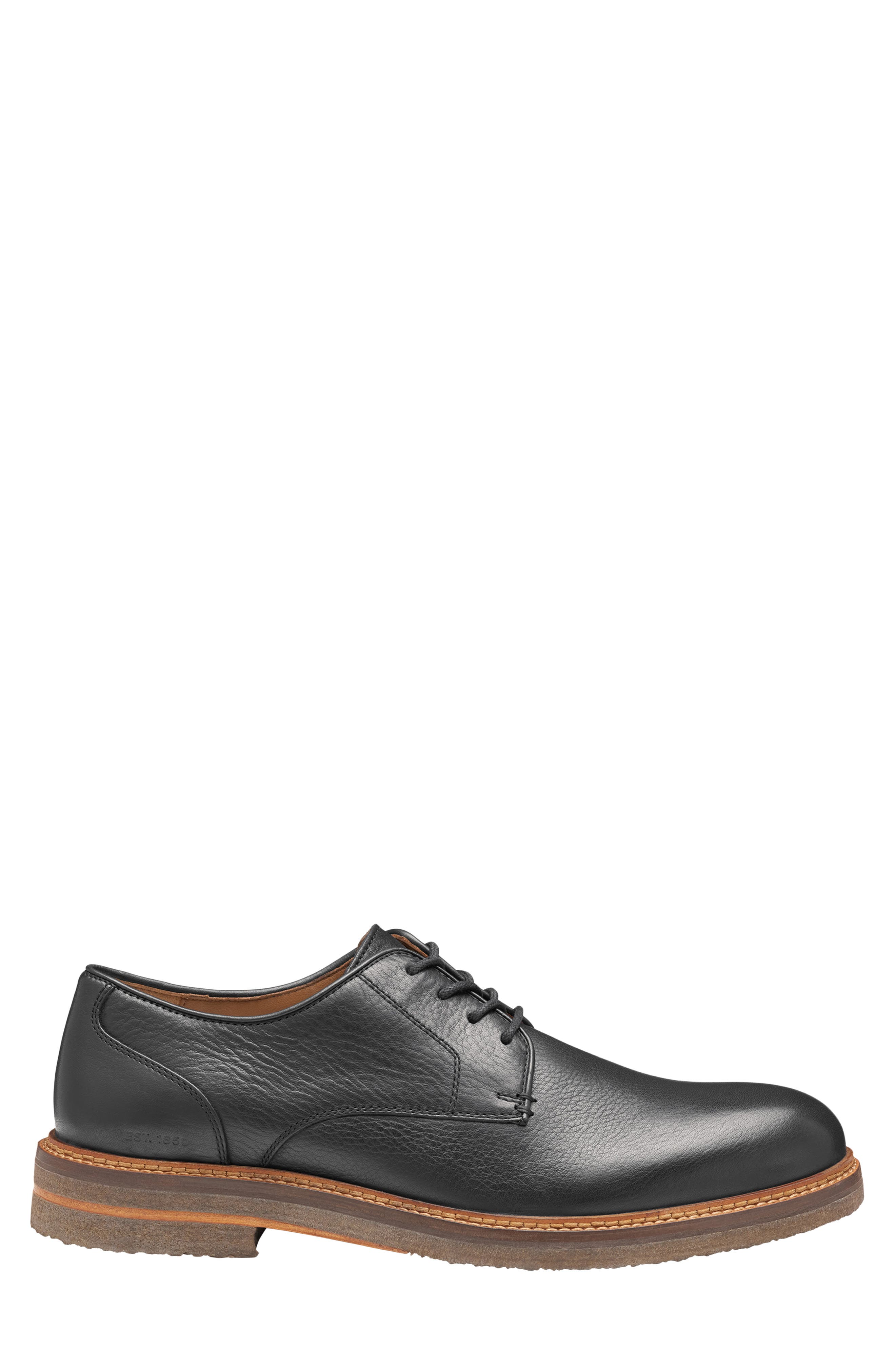Calder Plain Toe Derby, Alternate, color, BLACK FULL GRAIN