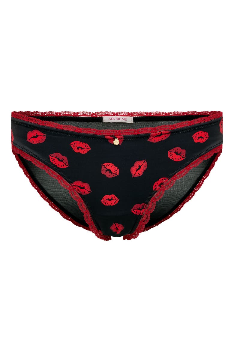 Elsie Bikini Panties, Alternate, color, Novelty black