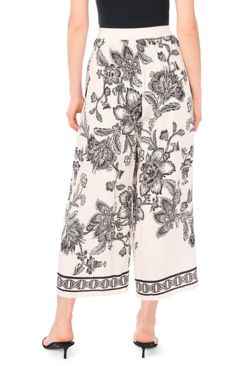 Print Wide Leg Pants, Alternate, color, NEW IVORY BLACK TOILE
