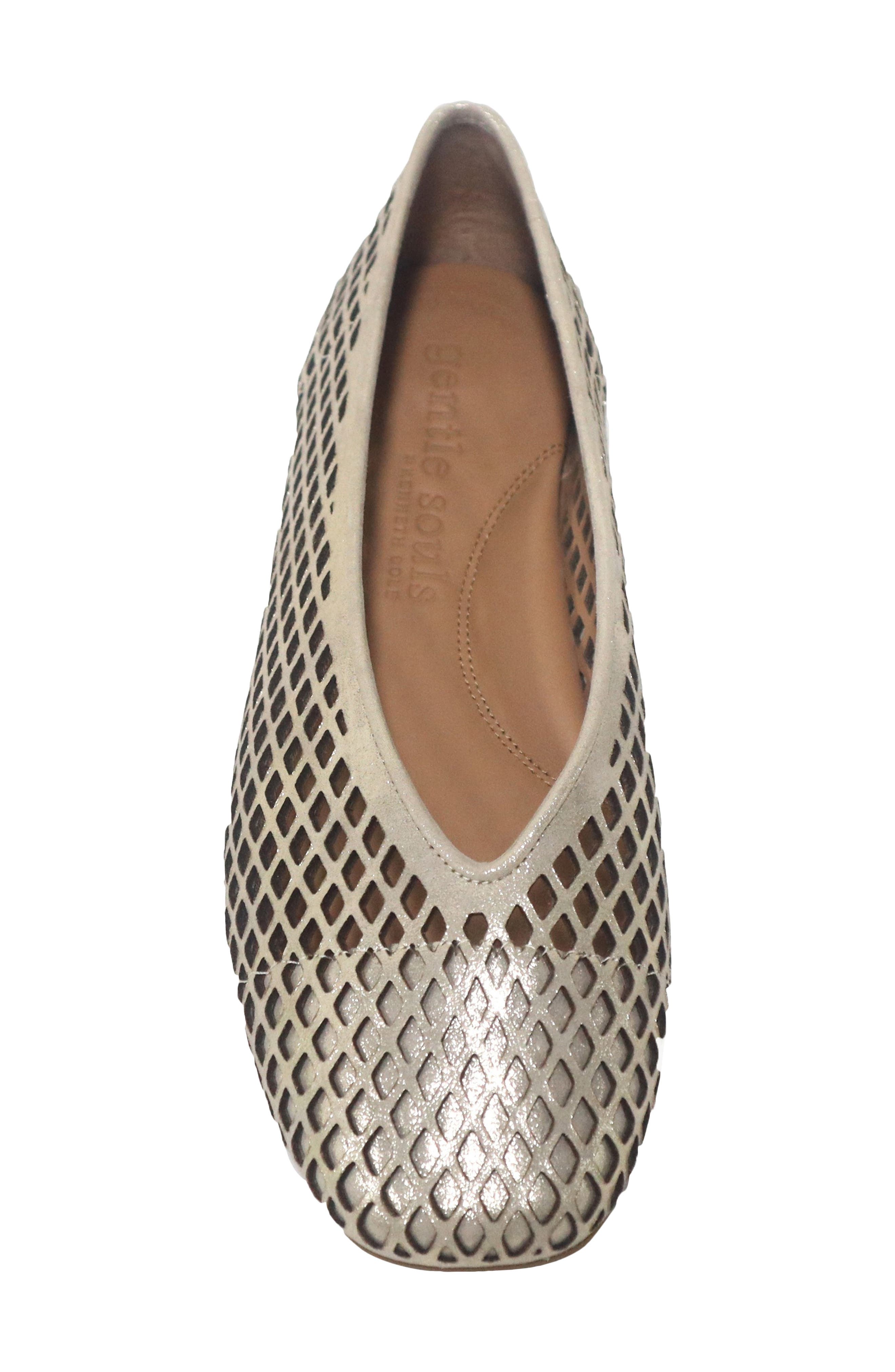 Willow Perf Ballet Flat, Alternate, color, GRAVEL LEATHER