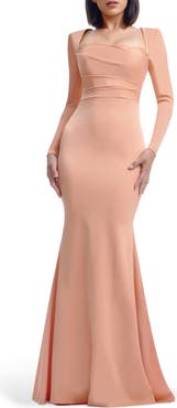 Dress the Population Delores Long Sleeve Evening Gown