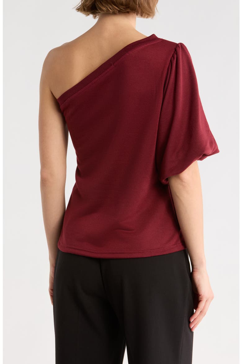 Joylyn One Shoulder Top, Alternate, color, CABERNET