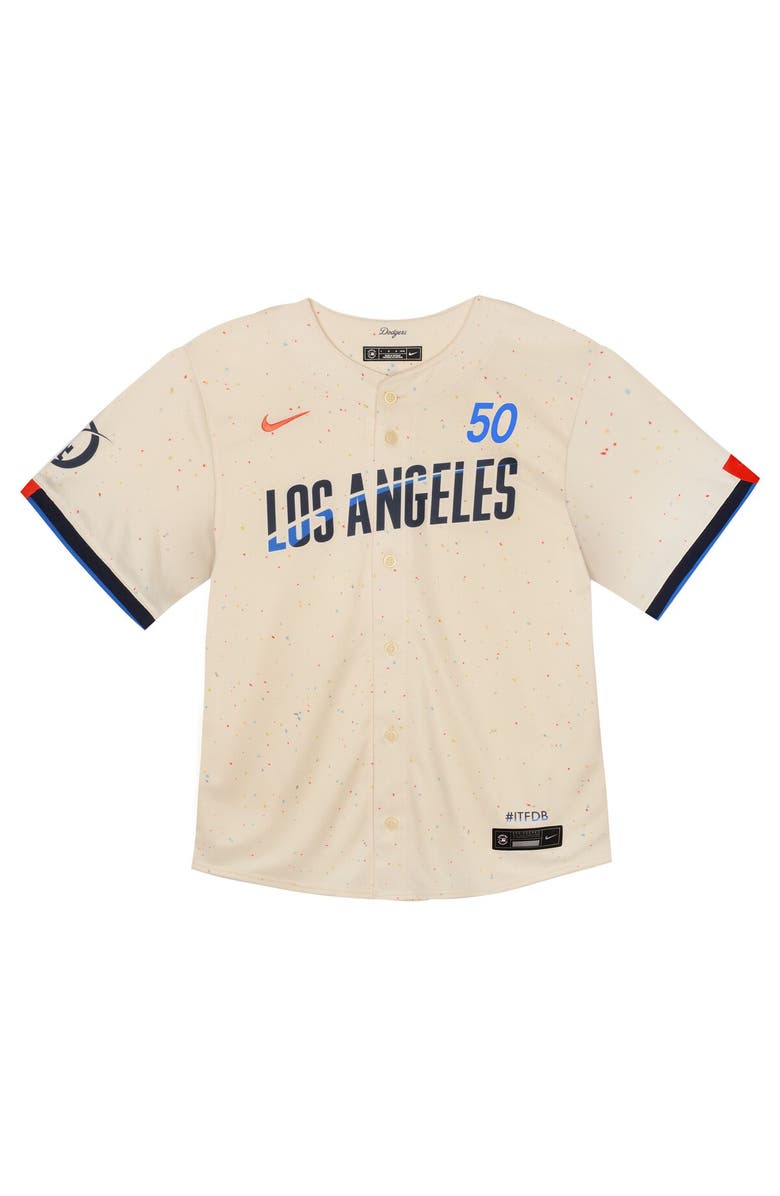 Nike Infant Nike Mookie Betts Cream Los Angeles Dodgers 2024 City Connect Limited Player Jersey, Alternate, color, Cream