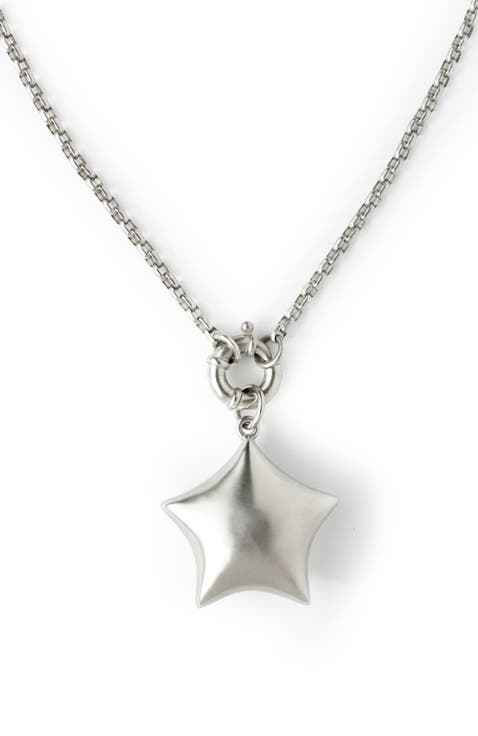 Puffed Star Necklace