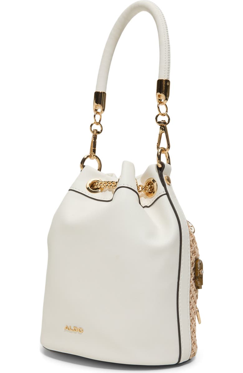 ALDO Shellinax Bucket Bag, Alternate, color, Natural