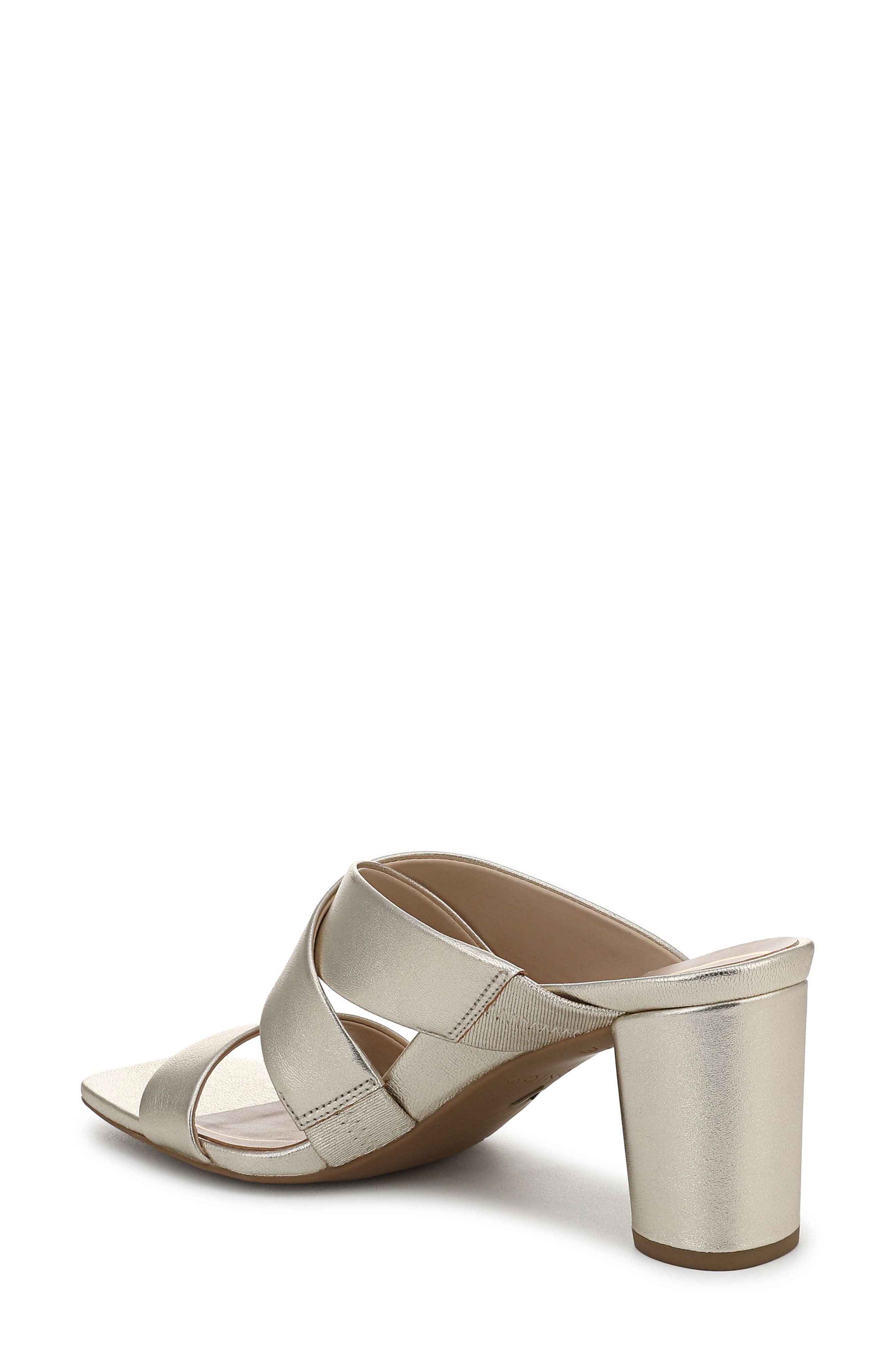 Merlot Slide Sandal, Alternate, color, SOFT GOLD