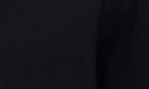 Spring + Mercer Mock Neck Full Zip Sweater In Black