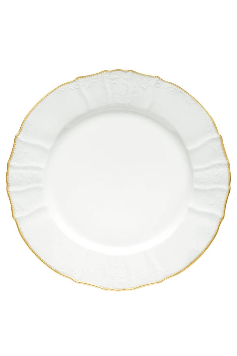 Simply Anna Charger Plate, Main, color, WHITE/GOLD