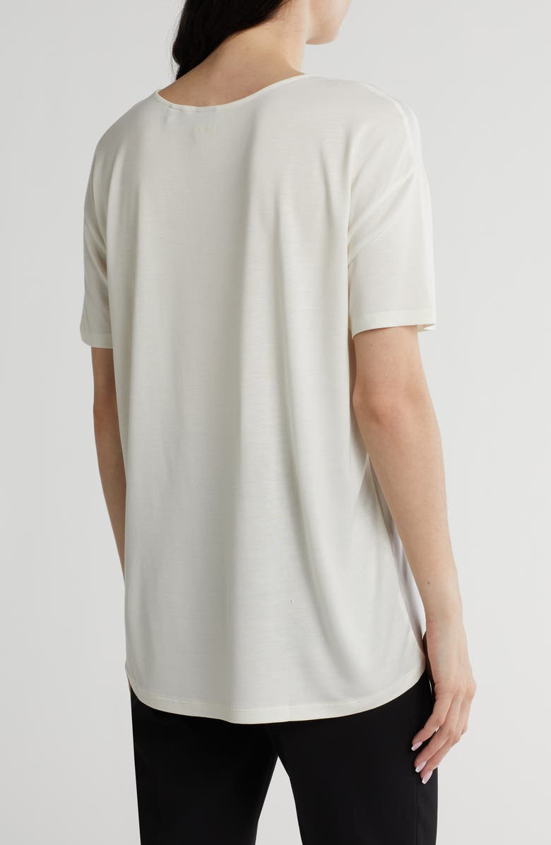 BOSS Esandy Short Sleeve Top, Alternate, color, Open Wht