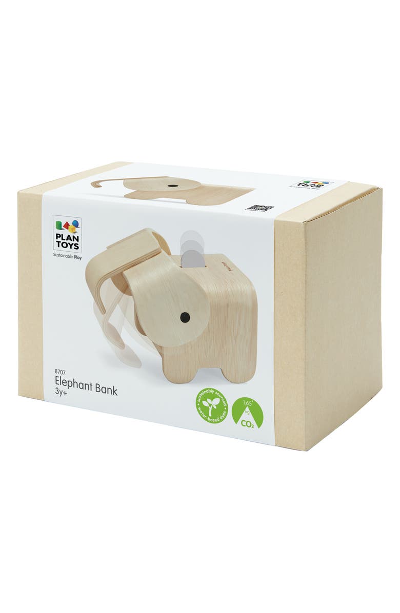 PlanToys<sup>®</sup> Elephant Bank, Alternate, color, Brown