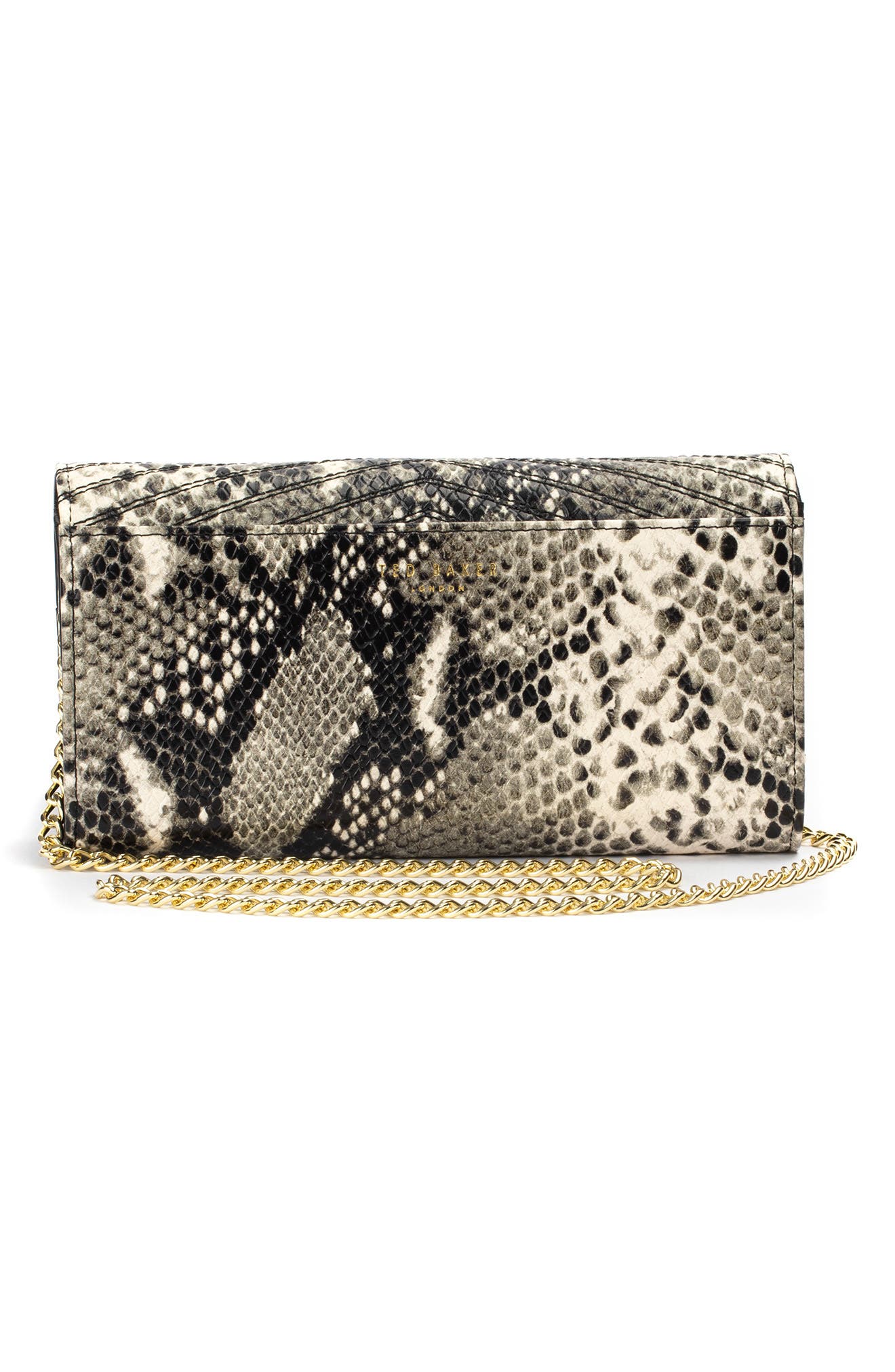 Ladora Exotic Quilted Wallet on a Chain, Alternate, color, SNAKE