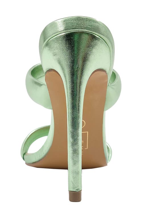Shushop Georgia Puff Strap Sandal In Green
