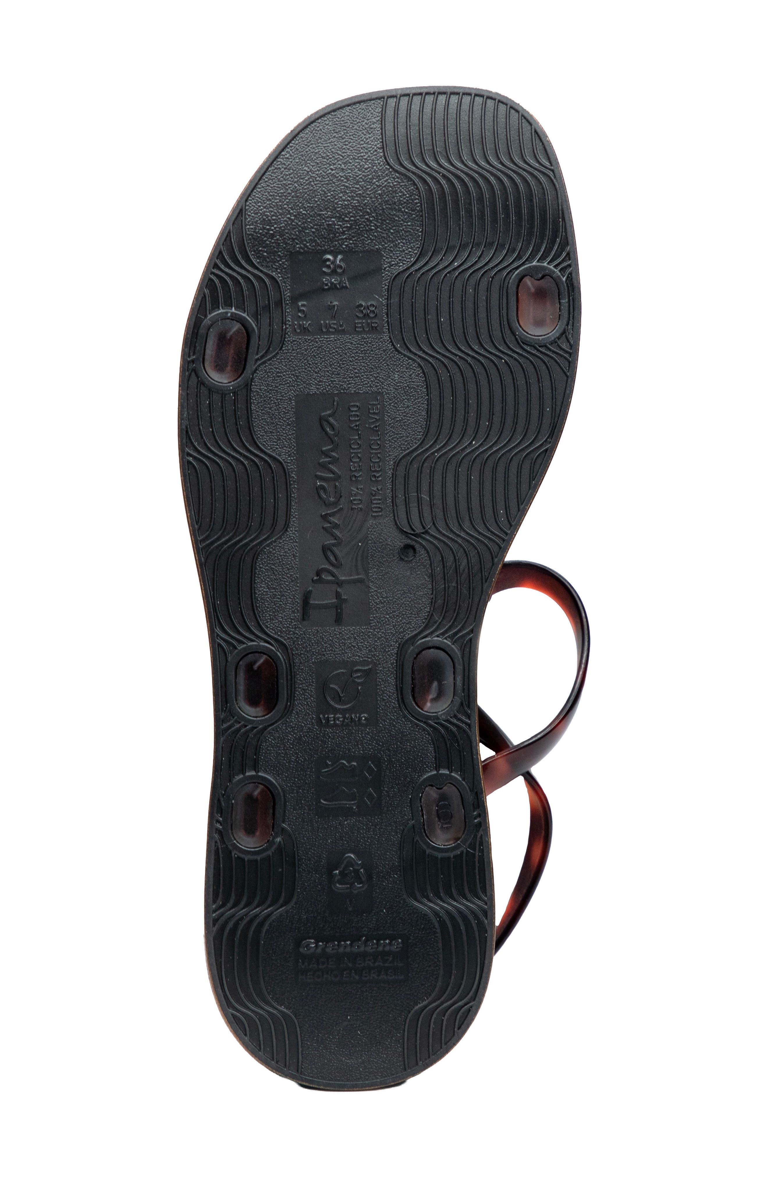 Glow Water Resistant T-Strap Sandal, Alternate, color, BLACK/TURTLE/GOLD