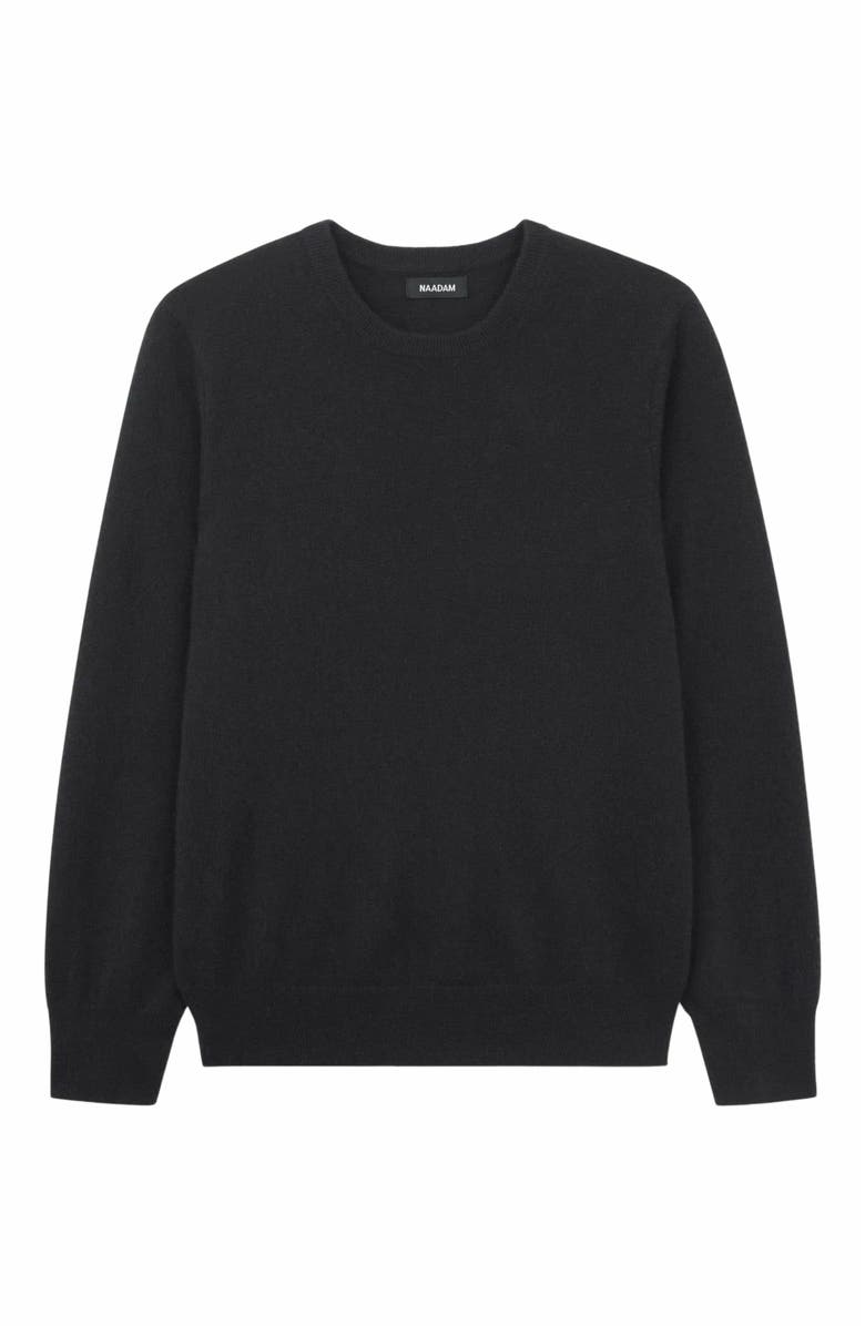 NAADAM The Original Cashmere Sweater, Alternate, color, Black