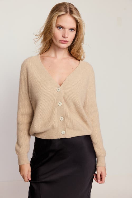 The Shirt By Rochelle Behrens The Cashmere V-neck Sweater In Brown