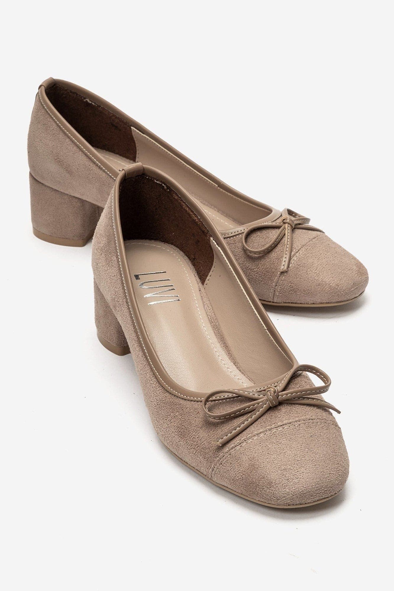 Leslie Block Heel Pump, Alternate, color, Mink Suede