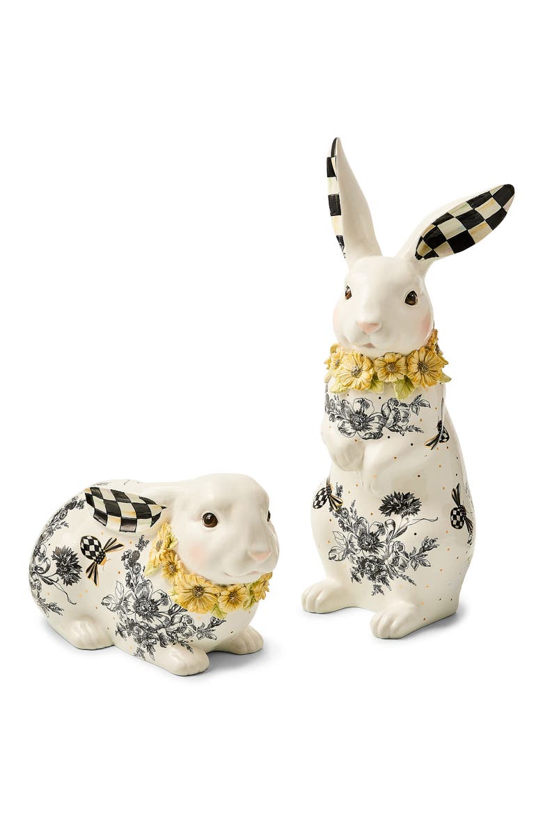 Bee Toile Short Rabbit, Alternate, color, WHITE